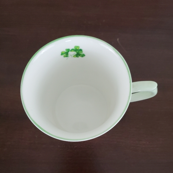 Queen's China Shamrock Coffee Mug Lucky Irish Bone China England ~ Pre-Owned - Picture 6 of 10